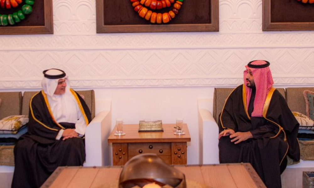 ولي العهد يستقبل ولي عهد البحرين بالدرعية لمناقشة آفاق التعاون المشترك