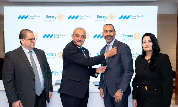 «تعاون استراتيجي يلوح في الأفق» بنك قناة السويس يوقع برتوكول شراكة مع الاتحاد النوعي لأندية روتاري مصر