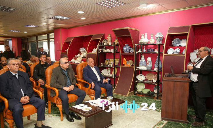 «زيارة مميزة لوزير قطاع الأعمال إلى الشركة العامة لمنتجات الخزف والصيني»