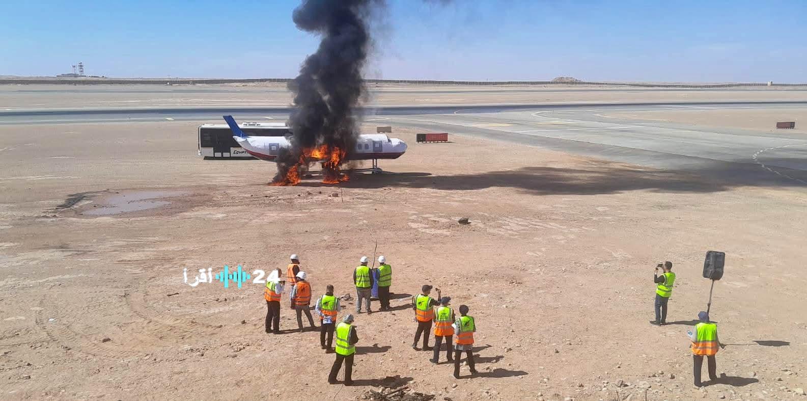 «في إطار رفع كفاءة الاستجابة للأزمات الجوية…» مطار أسوان الدولي يختبر قدراته في مواجهة سيناريو تحطم طائرة افتراضي