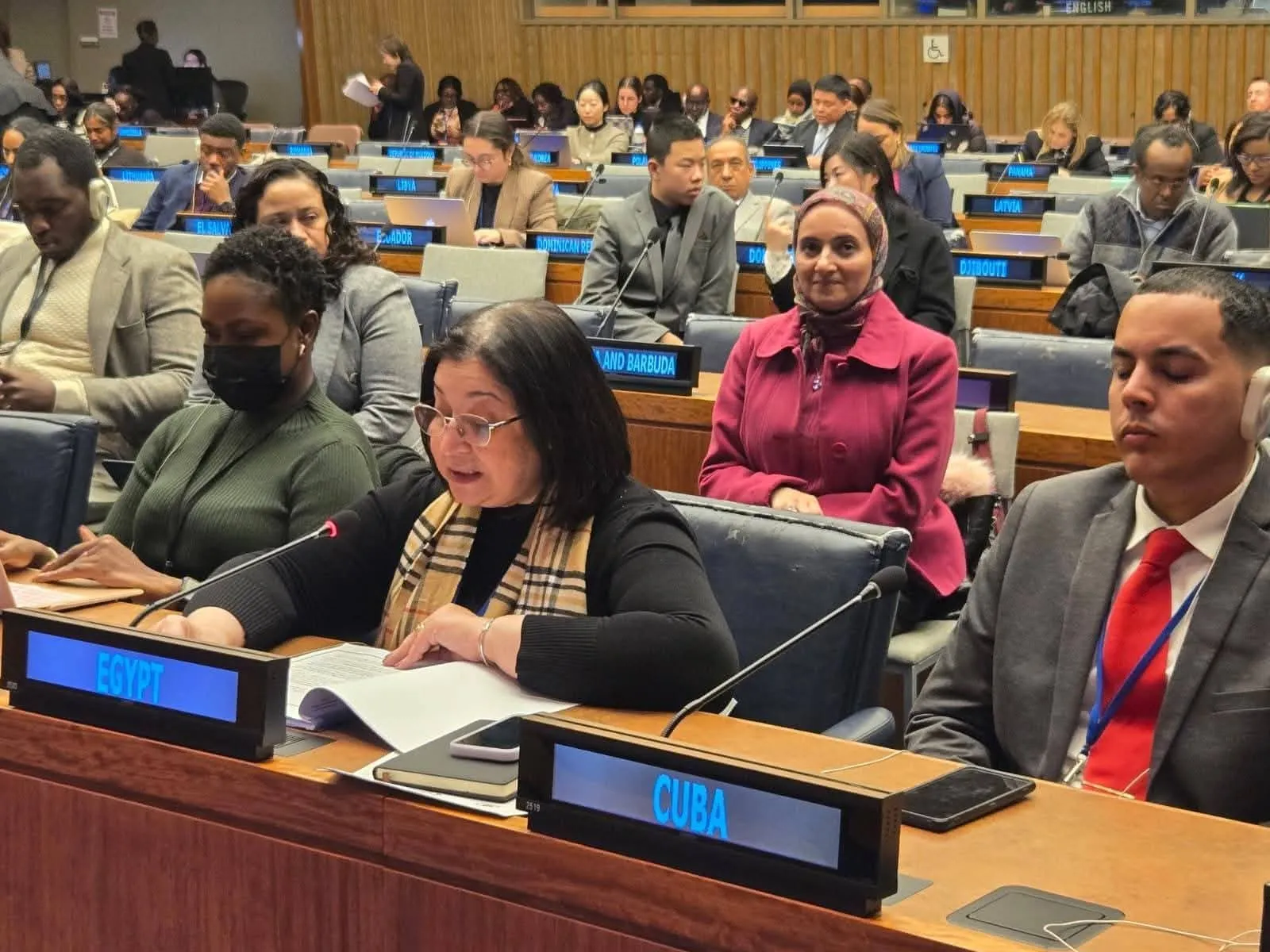 نائبة وزيرة التضامن الاجتماعي تُمثل مصر في اجتماعات الدورة الرابعة والستين