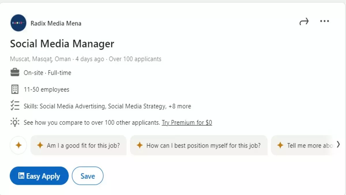 «فرصتك لتقود المشهد الرقمي» راديكس ميديا مينا تطلق دعوة حصرية لمدير سوشيال ميديا بامتيازات ورواتب تنافسية لفرصة مهنية استثنائية