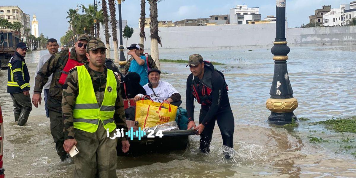 منظمة حقوقية تطالب الحكومة بالإعلان عن مناطق الفيضانات كمنطقة منكوبة