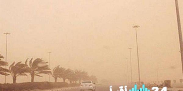 تبوك تشهد أتربة مثارة تستمر حتى السادسة مساء