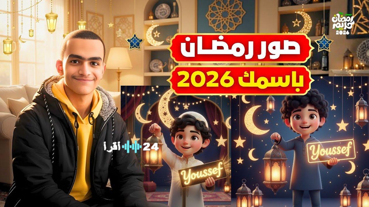 اكتب اسمك علي صور فوانيس رمضان 2026 بخطوات سهلة واصنع تهنئة رمضانية مميزة