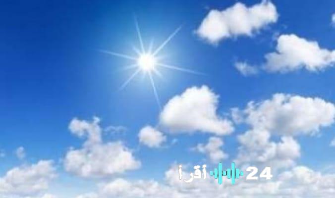 ارتفاع درجات الحرارة المتوقع غداً الإثنين مع استمرار الطقس المستقر