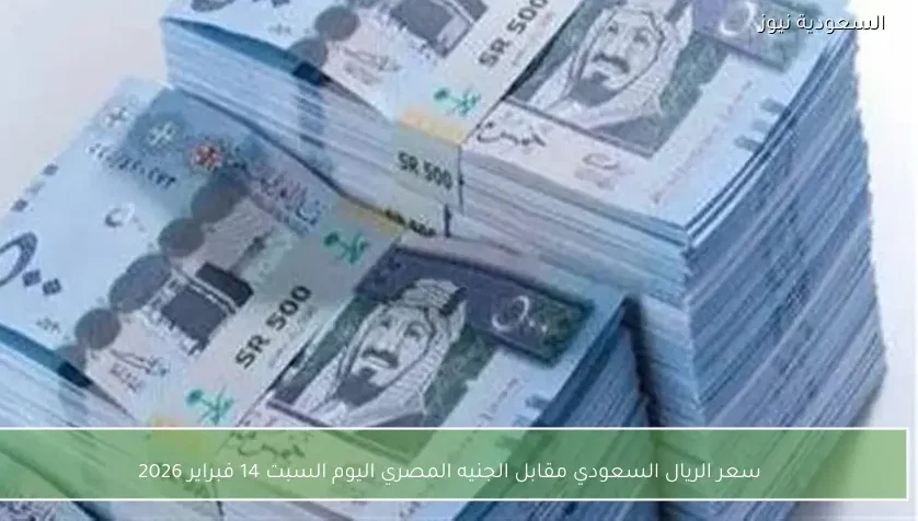«بالأرقام» هذا هو سعر الريال السعودي مقابل الجنيه المصري السبت 14 فبراير 2026