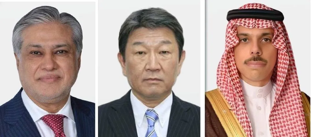 وزراء خارجية السعودية واليابان وباكستان يتبادلونه الآراء حول مستجدات الأوضاع في المنطقة