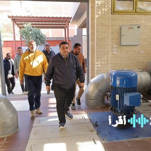 التراس يقوم بزيارة محطة رفع صرف صحي صلاح الدين بالبحيرة تحضيرًا لعيد الفطر والتصدي لموجة الطقس السيئ