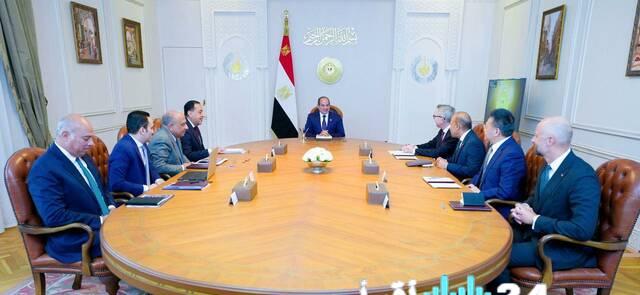 السيسي يناقش مع سكاتك وإنفجين تعزيز استثمارات الطاقة المتجددة