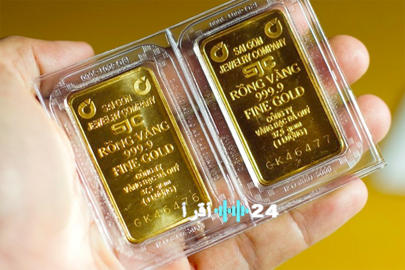 تراجع أسعار الذهب المحلية بأكثر من مليون دونج فيتنامي للتايل الواحد
