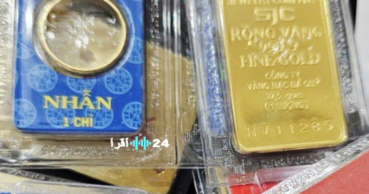 ارتفاع أسعار الذهب وانخفاض سعر BTMH في السوق الفيتنامية