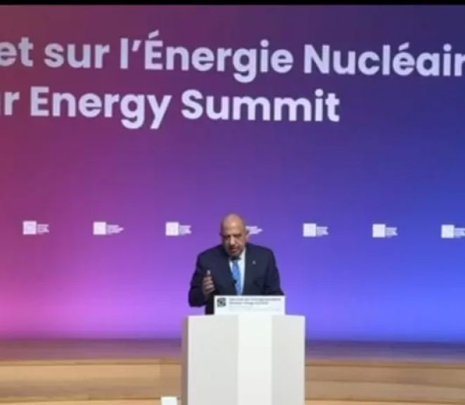 وزير الكهرباء يلقي كلمة مصر في القمة العالمية للطاقة النووية المنعقدة في باريس