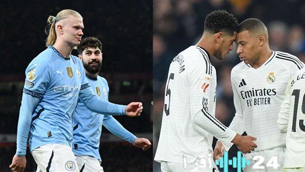 تاريخ لقاءات ريال مدريد ومانشستر سيتي في البطولات الأوروبية