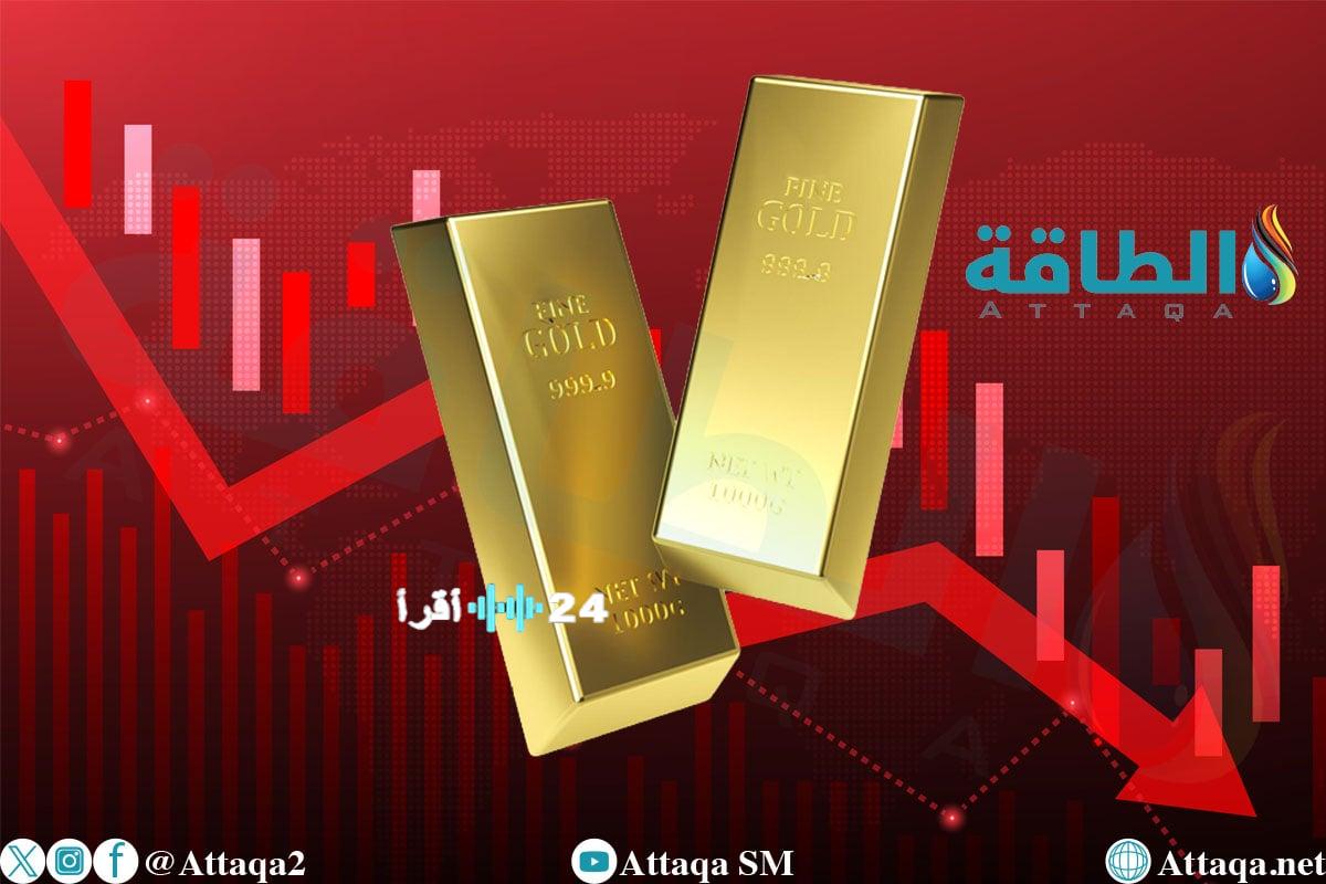 هبوط أسعار الذهب بمقدار 56 دولارًا بفعل ارتفاع قيمة العملة الأميركية