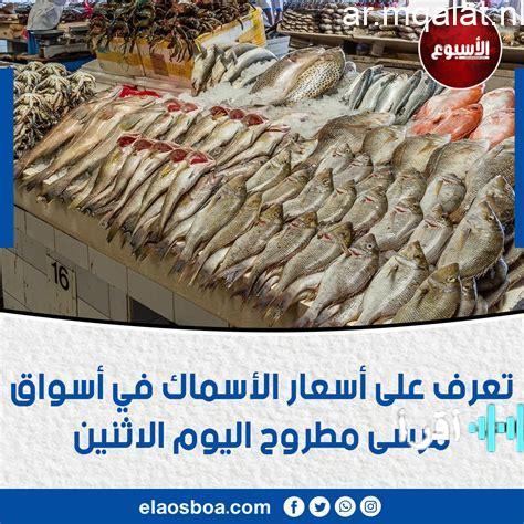 أسعار الأسماك في أسواق مطروح اليوم الاثنين 16 مارس 2026 الدنيس يتراوح عند 200 جنيه