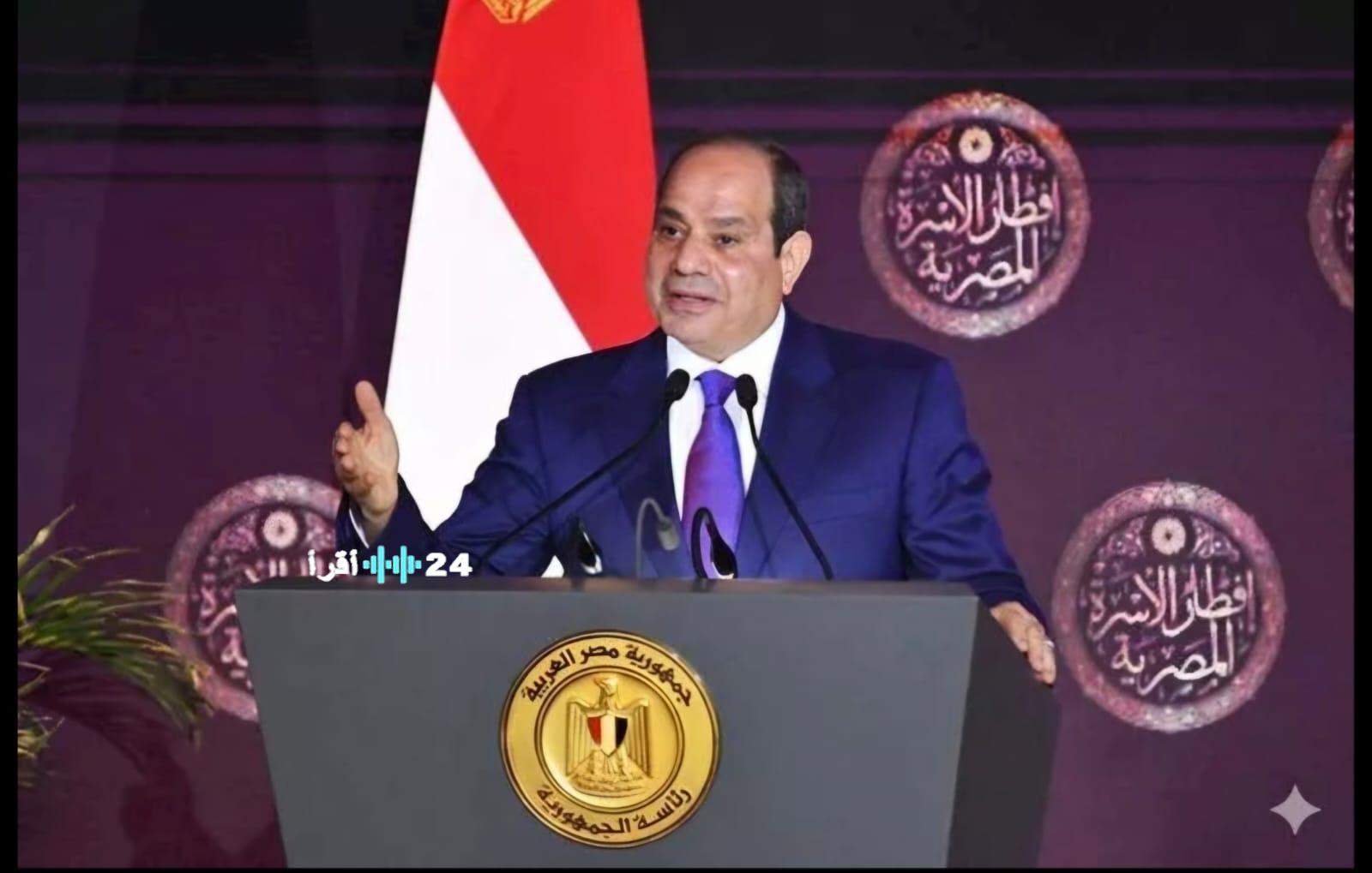 الرئيس المصري يحذر من استغلال الأسعار ويؤكد إحالة المخالفين للمحاكمة العسكرية