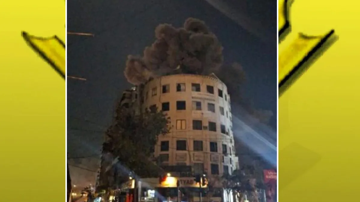 غارة إسرائيلية تستهدف قناة المنار اللبنانية التابعة لحزب الله