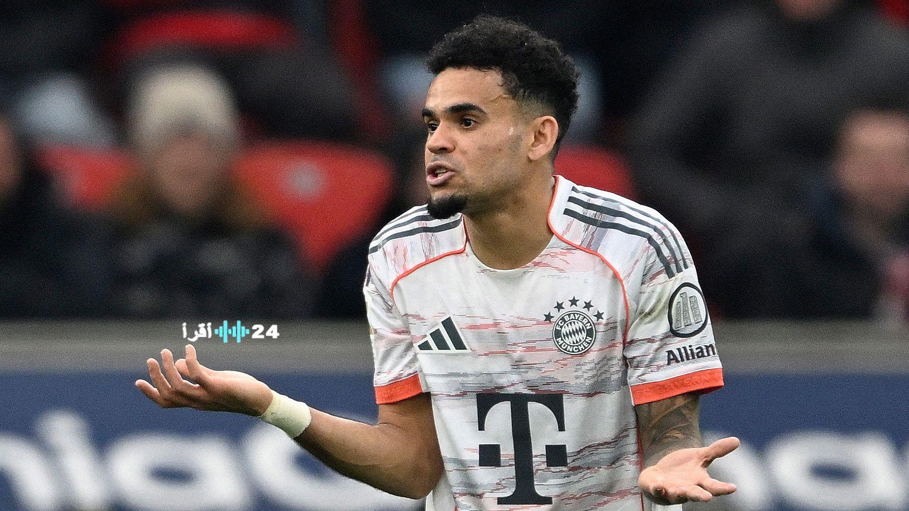 بايرن ميونيخ يخسر استئنافه ضد بطاقة الحمراء التي حصل عليها لويس دياز رغم اعتراف الحكم بعدم التمثيل