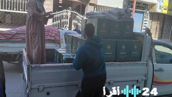 بيت الزكاة يوزع 440 كرتونة غذائية على الأسر الأولى بالرعاية في الإسكندرية