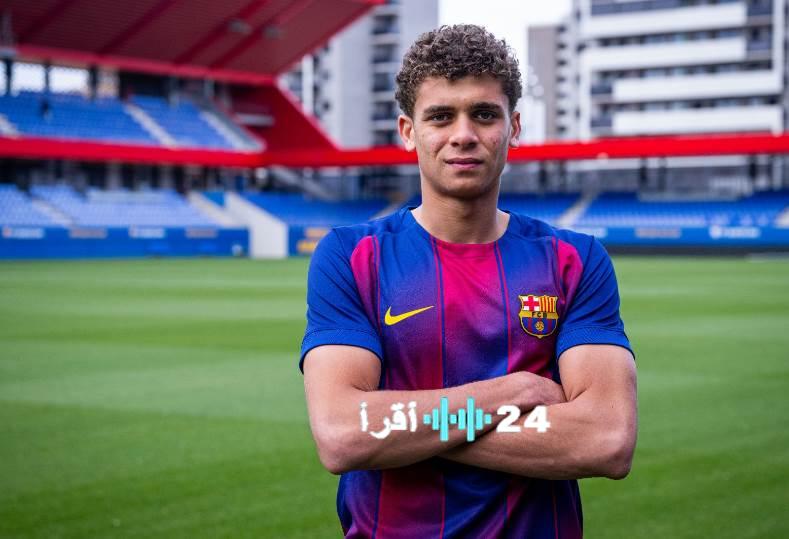 حمزة عبدالكريم يلعب أساسيا مع فريق شباب برشلونة أمام هويسكا في مباراة مهمة