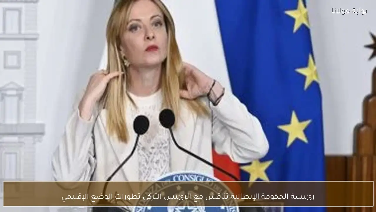 رئيسة الحكومة الإيطالية تبحث مع الرئيس التركي مستجدات الأوضاع الإقليمية