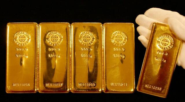 ارتفاع أسعار الذهب عالمياً مع تراجع الدولار وتوقعات التهدئة الاقتصادية