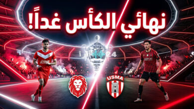دليل القنوات الناقلة لمباراة شباب بلوزداد واتحاد العاصمة في نهائي كأس الجزائر وتردداتها