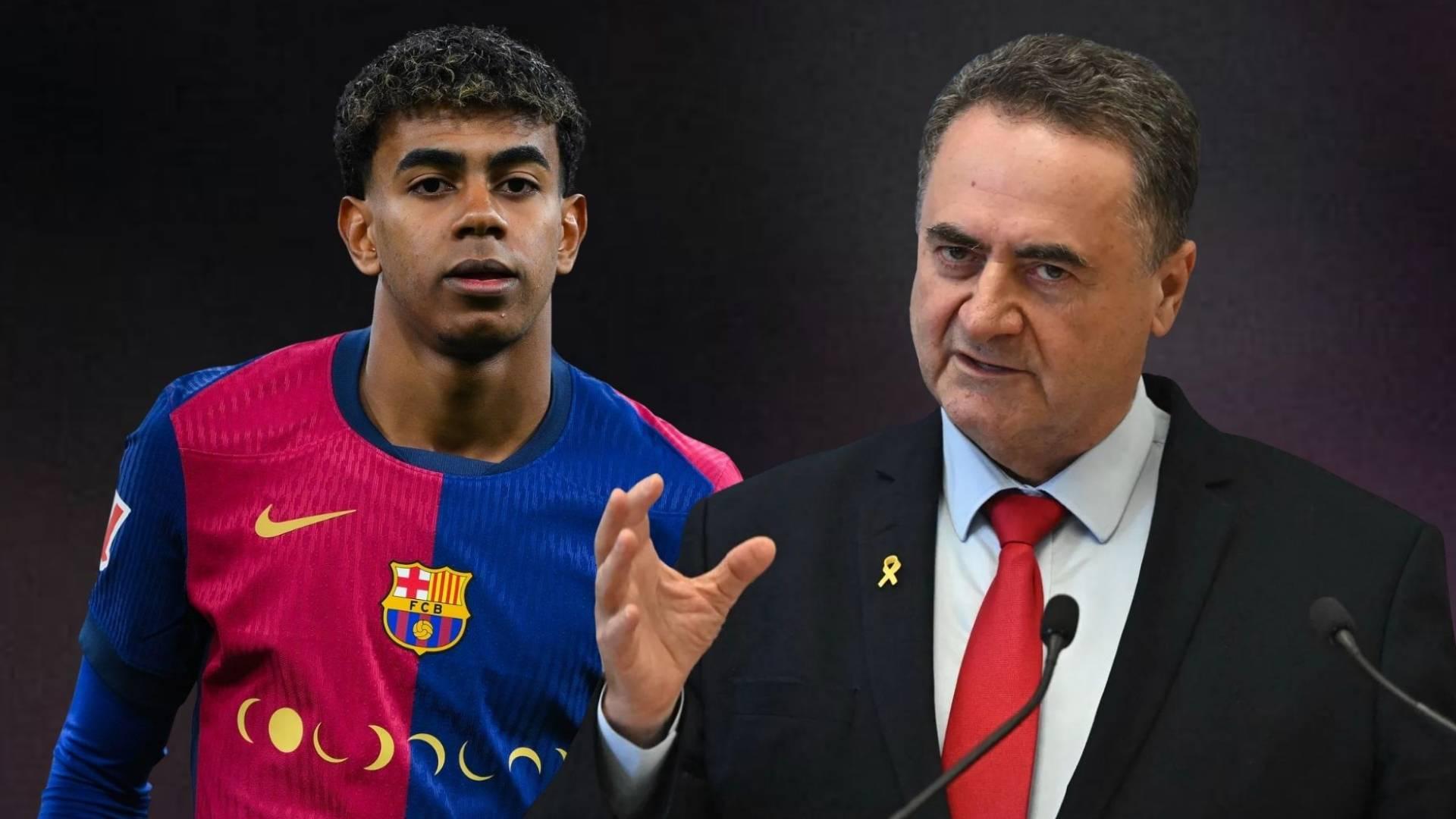 وزير إسرائيلي يهاجم لامين يامال بعد رفعه علم فلسطين خلال احتفالات برشلونة