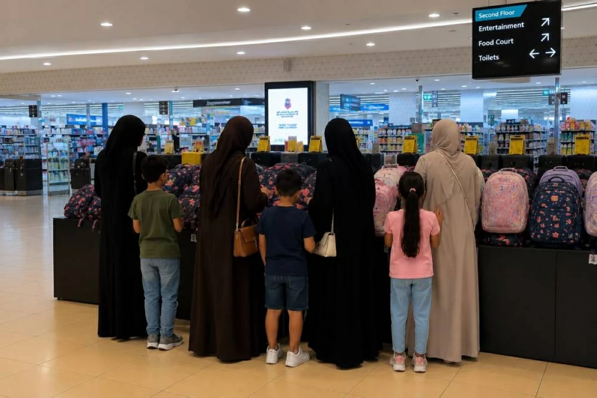 تزايد الإقبال على منافذ البيع لشراء مستلزمات العام الدراسي